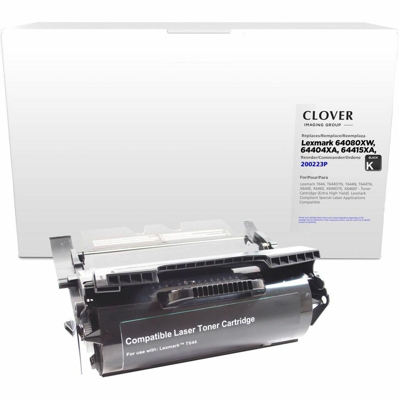 CIG Remanufactured Extra High Yield Laser Toner Cartridge Lexmark 0064404XA, Lexmark 0064415XA, Lexmark 0064435XA, Lexmark 0064480XW, Lexmark 00X644X01A, Lexmark 00X644X11A, Lexmark 00X644X21A, Lexmark 064404XA, Lexmark 064415XA, Lexmark 064435XA, Lexmark 064480XW, Lexmark 0X644X01A, Lexmark 0X644X11A - Black Each