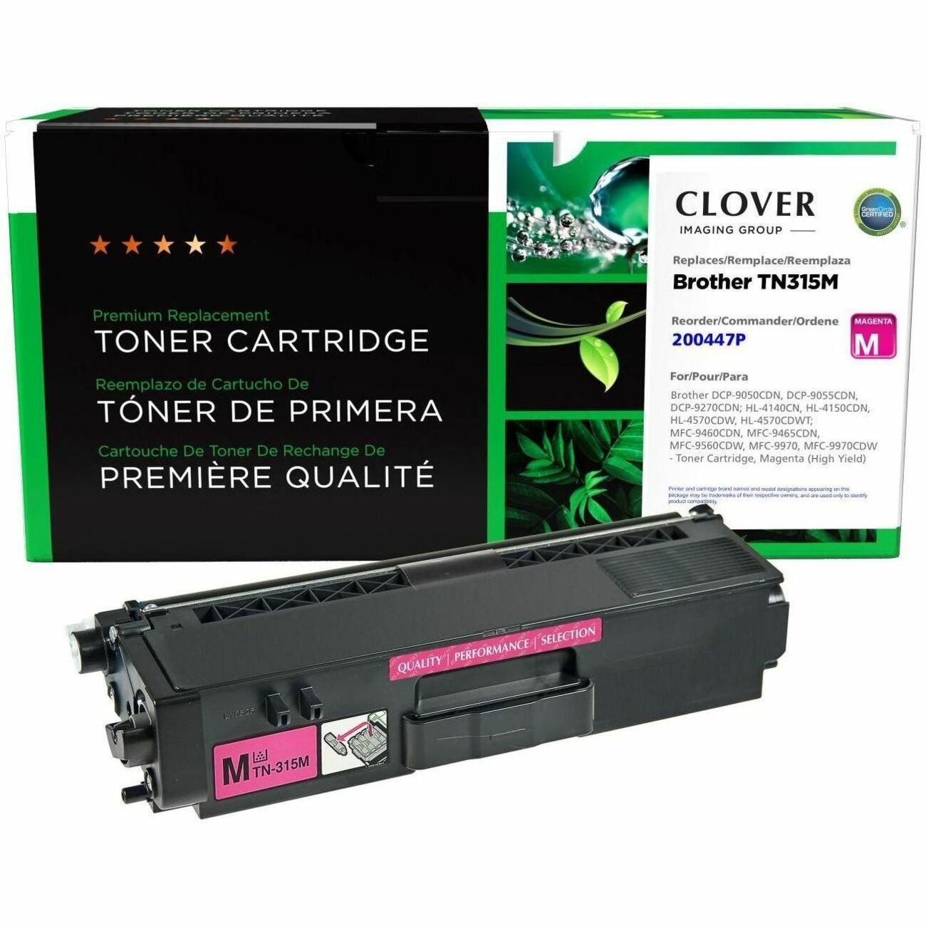 CIG Remanufactured High Yield Laser Toner Cartridge TN315, TN315M (Brother TN315M) - Magenta Each