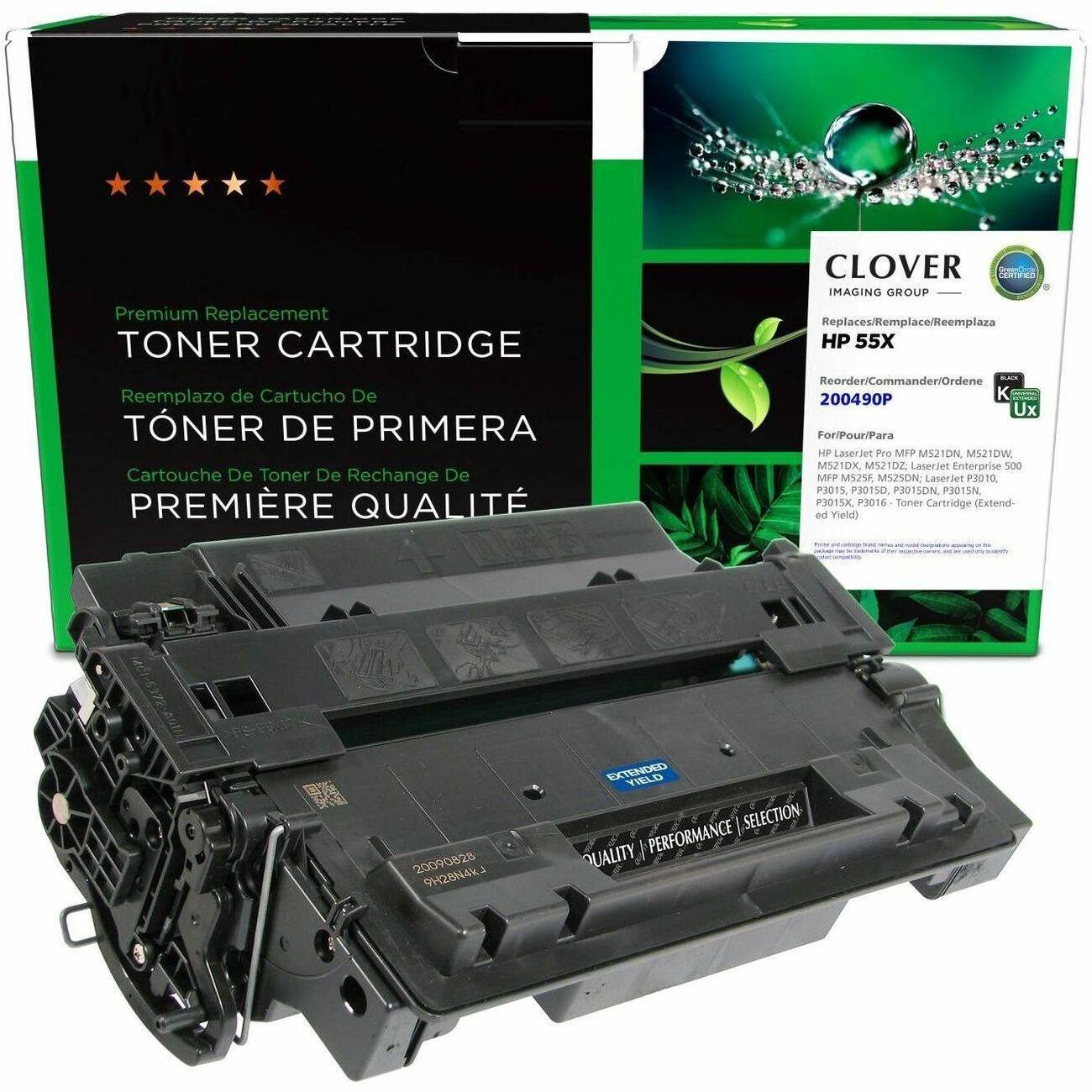 CIG Remanufactured Extended Yield Laser Toner Cartridge 55X (CE255X(J)) - Black - 1 Each