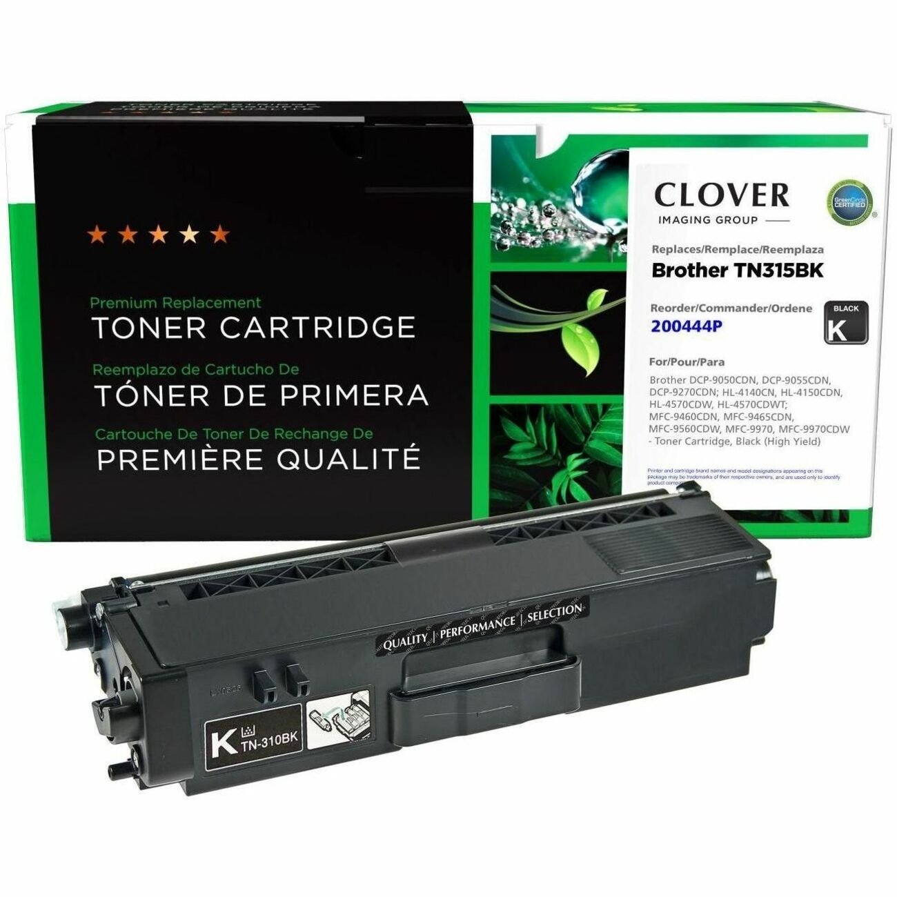 CIG Remanufactured High Yield Laser Toner Cartridge TN315, TN315BK (Brother TN315BK) - Black Each