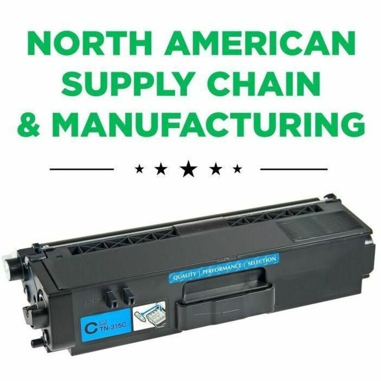CIG Remanufactured High Yield Laser Toner Cartridge TN315, TN315C (Brother TN315C) - Cyan Each - 200445P