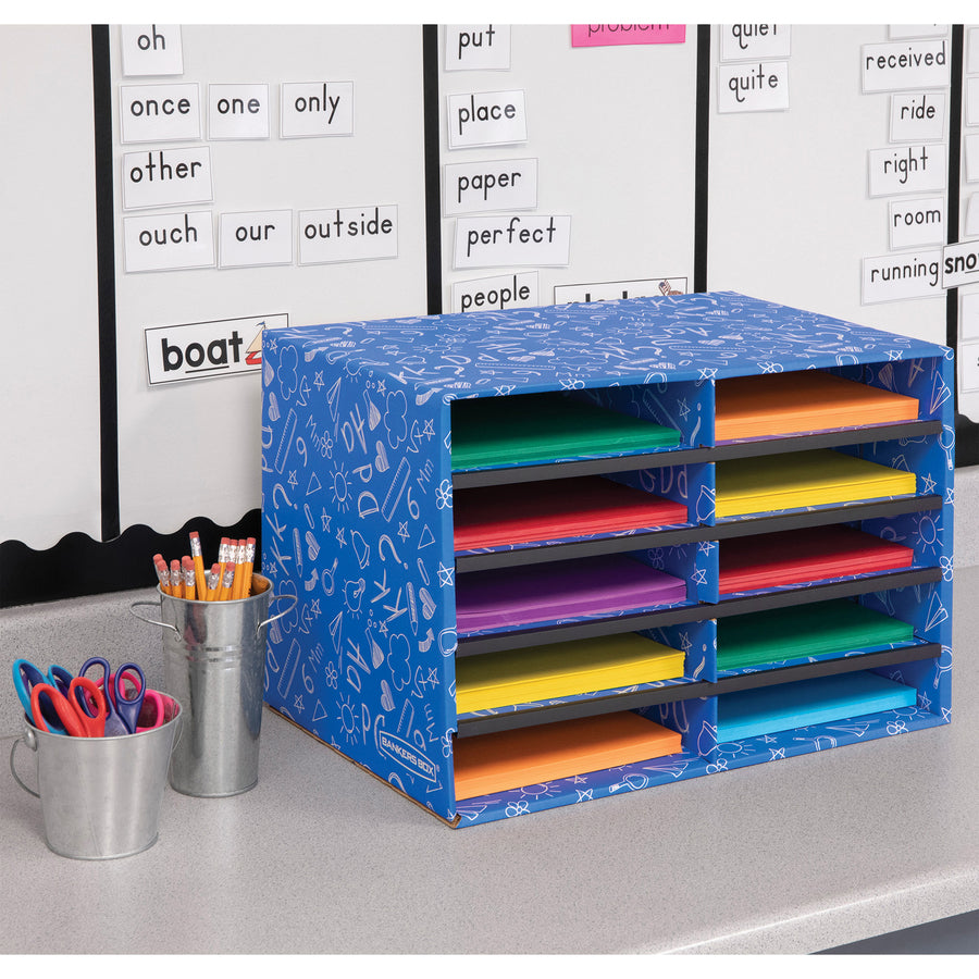 Bankers Box Bankers Box Classroom 10 Compartment Literature Sorter, 1pk - 3384201