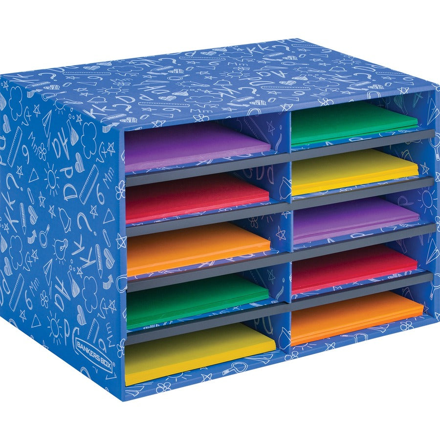 Bankers Box Bankers Box Classroom 10 Compartment Literature Sorter, 1pk - 3384201