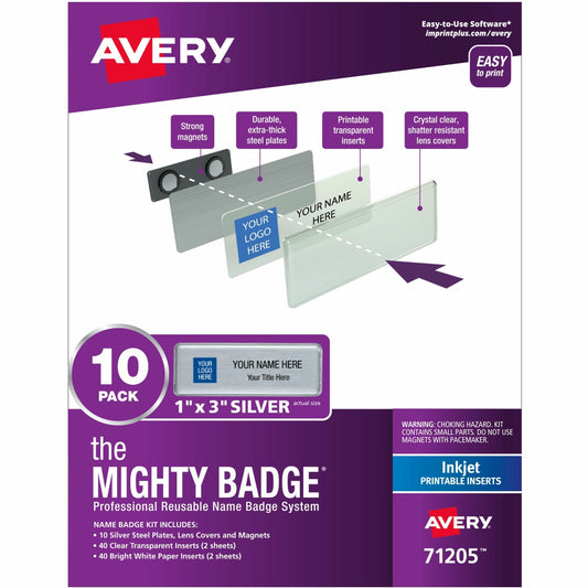The Mighty Badge&reg; by Avery&reg; Mighty Badge Professional Reusable Name Badge System