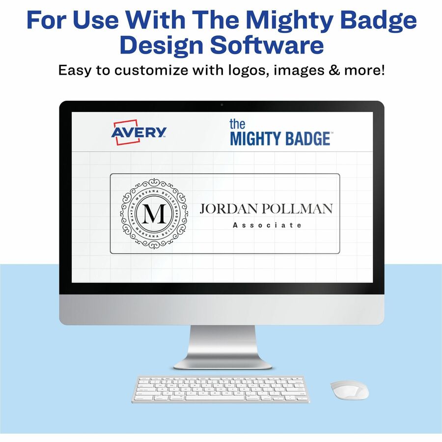 The Mighty Badge&reg; by Avery&reg; Mighty Badge Professional Reusable Name Badge System - 71201
