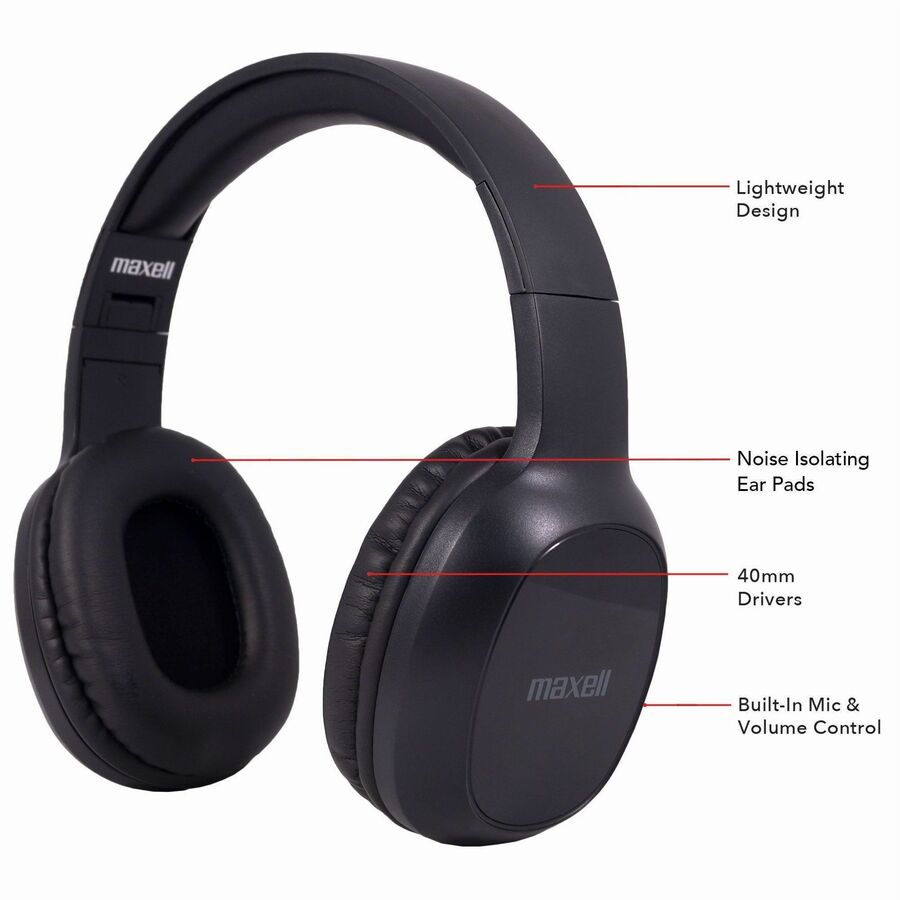 Maxell Bass 13 Wireless Headphones with Mic Bluetooth - 199793