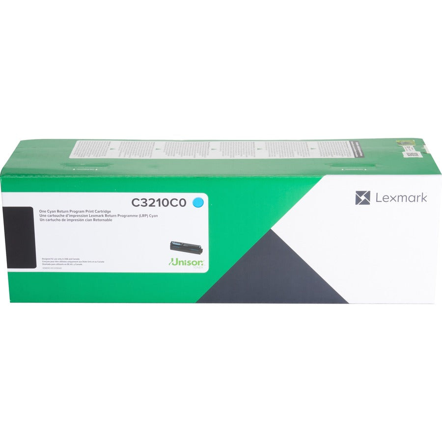 Lexmark Unison Original Standard Yield Laser Toner Cartridge - Cyan - 1 Each - C3210C0
