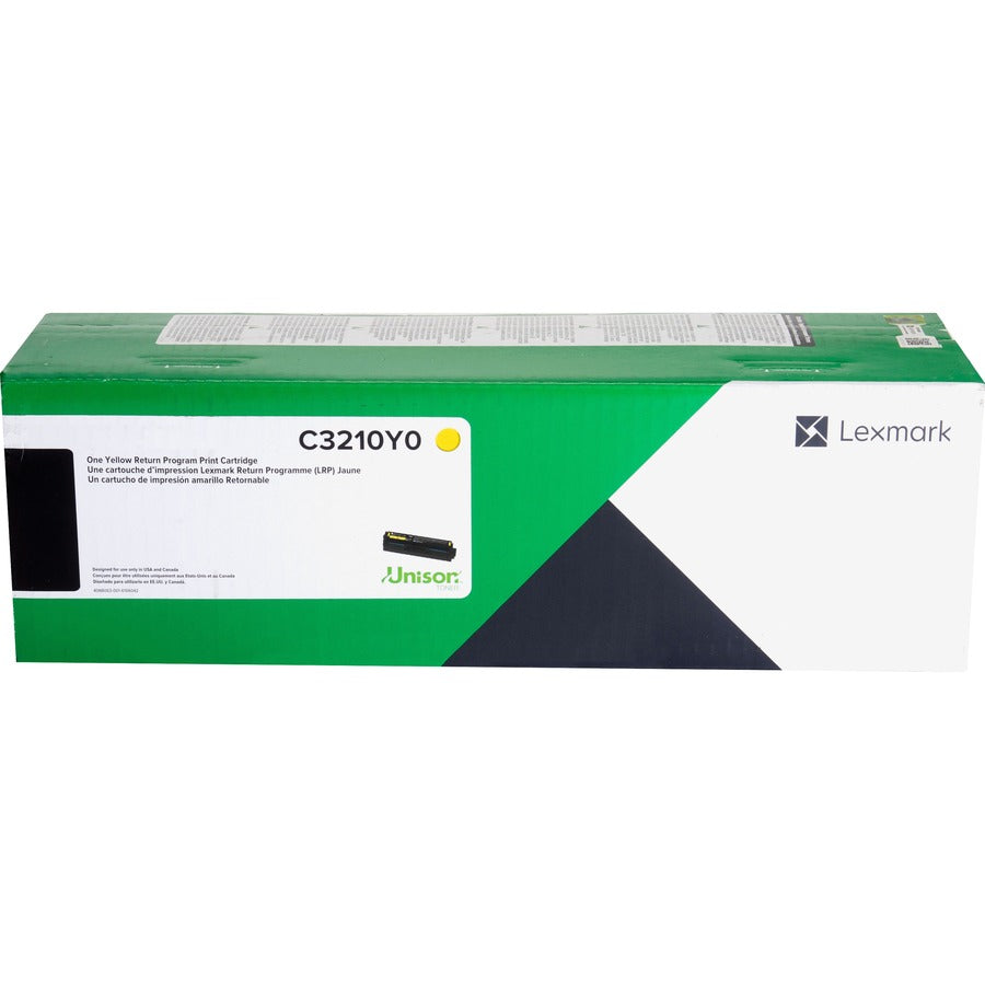Lexmark Unison Original Laser Toner Cartridge - Yellow - 1 Each - C3210Y0