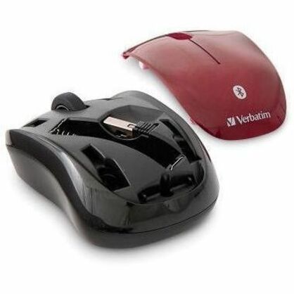Verbatim Bluetooth&reg; Wireless Tablet Multi-Trac Blue LED Mouse - Garnet - 70240