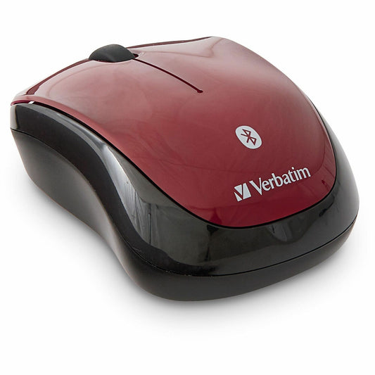 Verbatim Bluetooth&reg; Wireless Tablet Multi-Trac Blue LED Mouse - Garnet