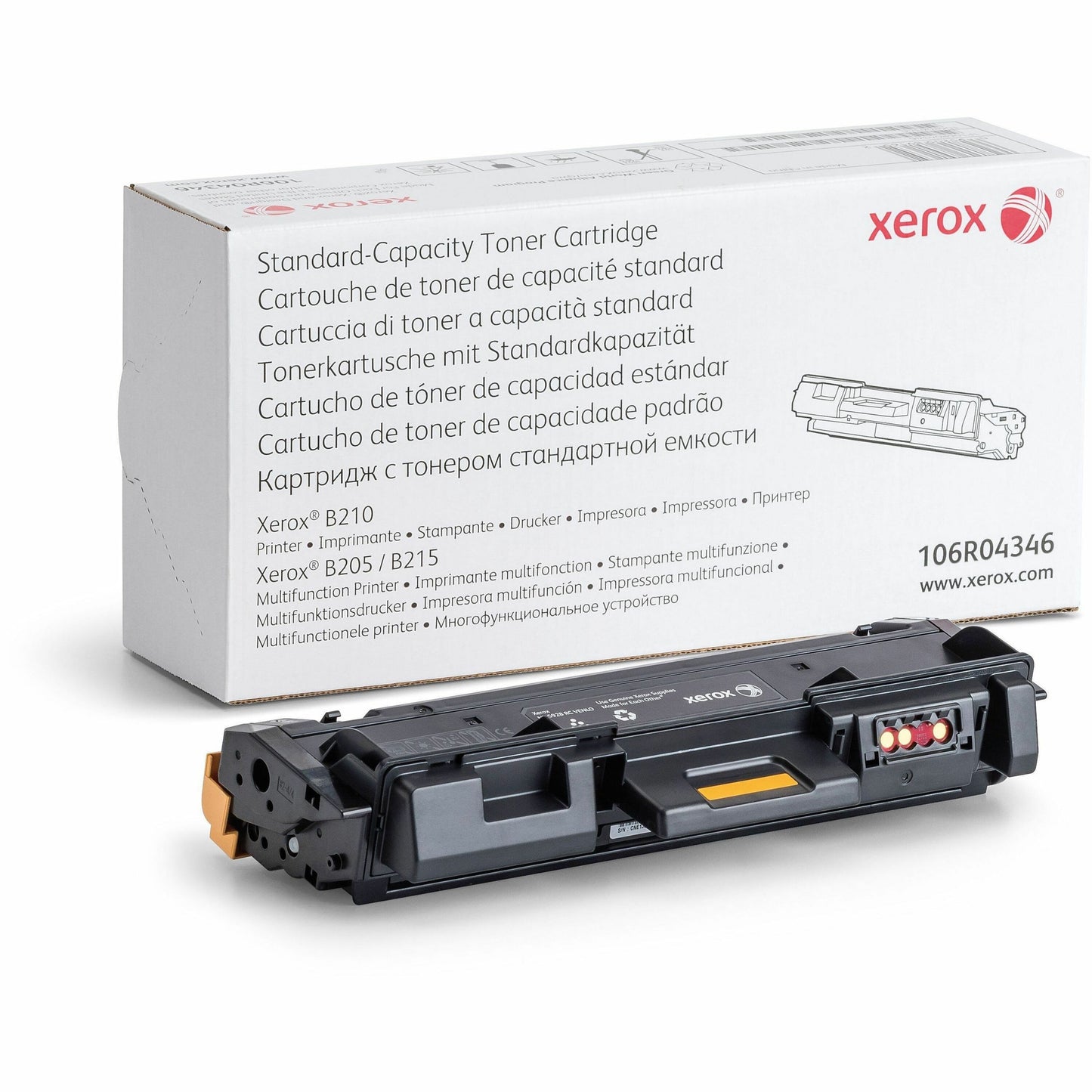 Xerox Original Standard Yield Laser Toner Cartridge - Black - 1 Each