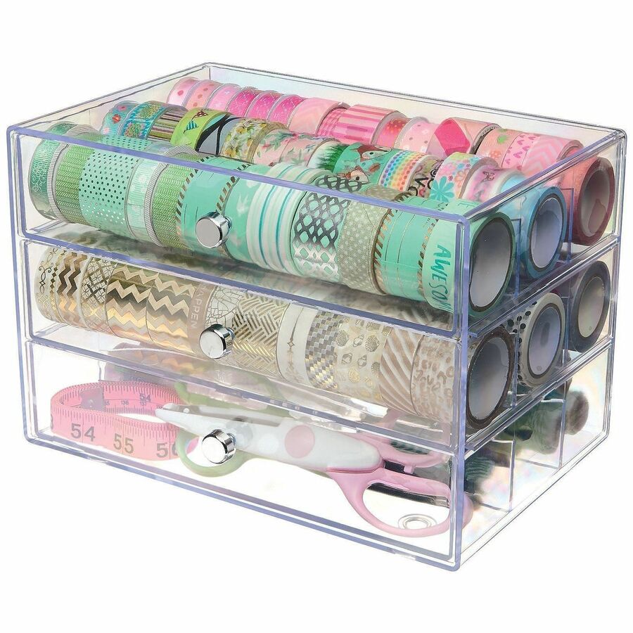 Deflecto 3-Drawer Storage Organizer - 350901CR