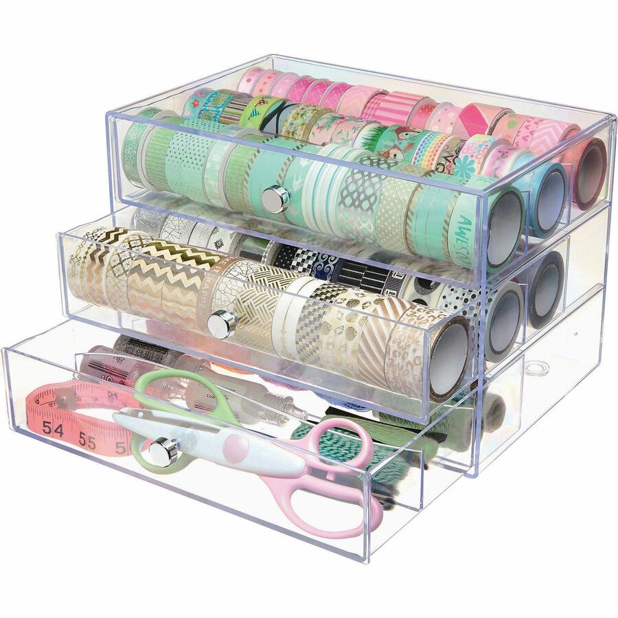 Deflecto 3-Drawer Storage Organizer - 350901CR