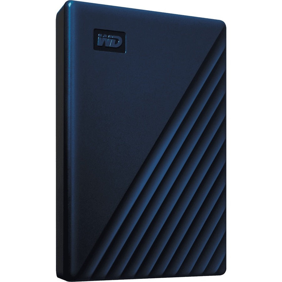 WD My Passport for Mac WDBA2F0050BBL 5 TB Portable Hard Drive - External - Midnight Blue - WDBA2F0050BBL-WESN