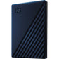 WD My Passport for Mac WDBA2F0050BBL 5 TB Portable Hard Drive - External - Midnight Blue - WDBA2F0050BBL-WESN