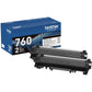 Brother TN760 Original High Yield Laser Toner Cartridge - Twin-pack - Black - 2 / Pack