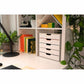 DURABLE VARICOLOR MIX 5 Drawer Desktop Storage Box, White/Multicolor - 762527