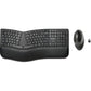 Kensington Pro Fit Ergo Wireless Keyboard and Mouse-Black - K75406US