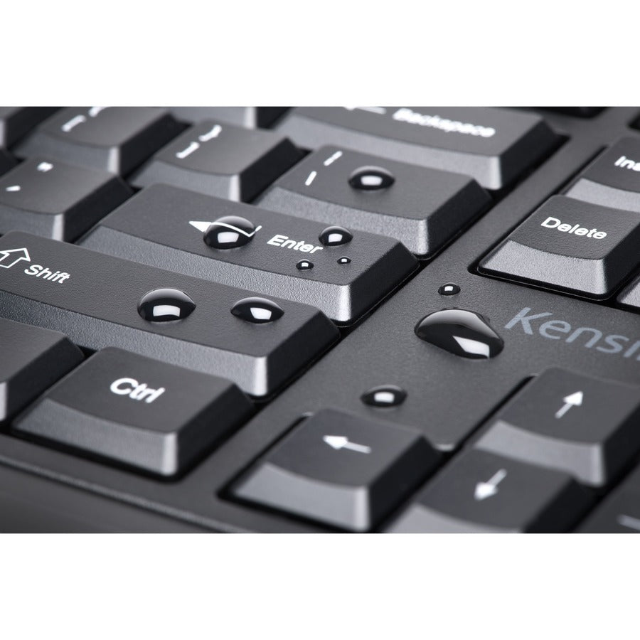 Kensington Pro Fit Ergo Wireless Keyboard and Mouse-Black - K75406US