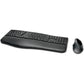 Kensington Pro Fit Ergo Wireless Keyboard and Mouse-Black - K75406US