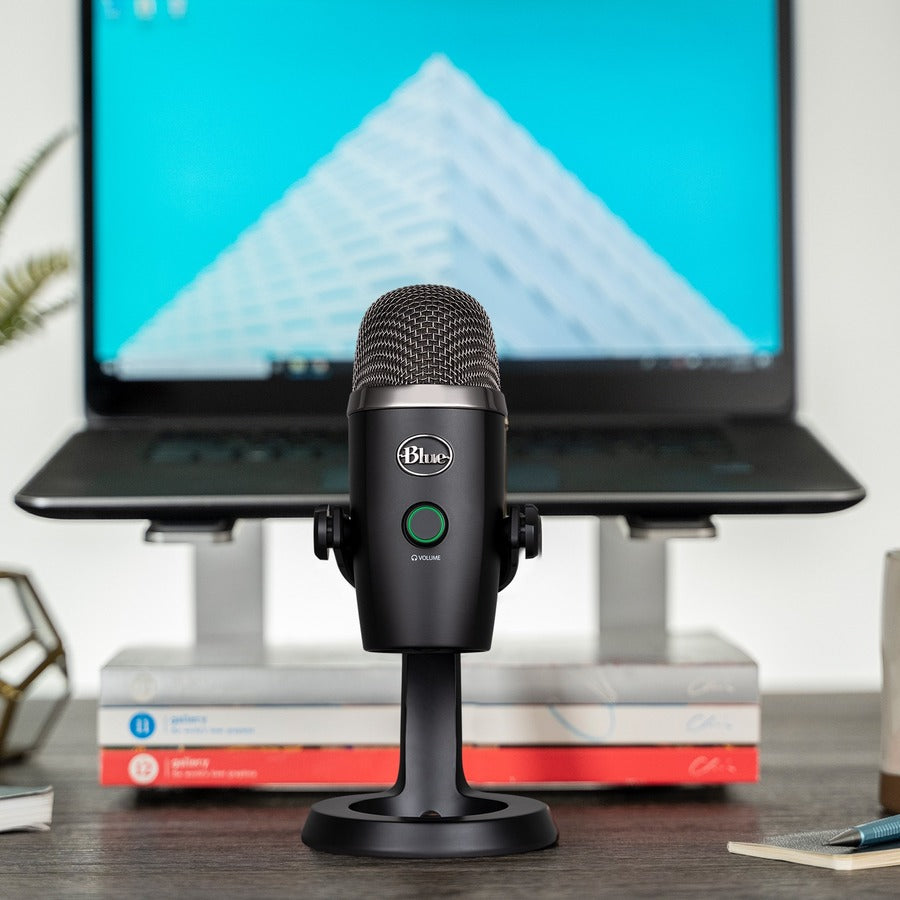 Logitech Yeti Nano Wired Condenser Microphone for Podcasting, Conferencing - Black - 988-000400