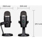 Logitech Yeti Nano Wired Condenser Microphone for Podcasting, Conferencing - Black - 988-000400