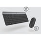 Logitech MK470 Slim Wireless Keyboard and Mouse Combo - Modern Compact Layout, Ultra Quiet - Graphite - 920-009437
