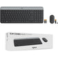 Logitech MK470 Slim Wireless Keyboard and Mouse Combo - Modern Compact Layout, Ultra Quiet - Graphite - 920-009437
