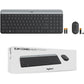 Logitech MK470 Slim Wireless Keyboard and Mouse Combo - Modern Compact Layout, Ultra Quiet - Graphite - 920-009437