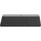 Logitech MK470 Slim Wireless Keyboard and Mouse Combo - Modern Compact Layout, Ultra Quiet - Graphite - 920-009437