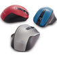 Verbatim Silent Ergonomic Wireless Blue LED Mouse - Graphite - 70242