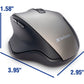 Verbatim Silent Ergonomic Wireless Blue LED Mouse - Graphite - 70242