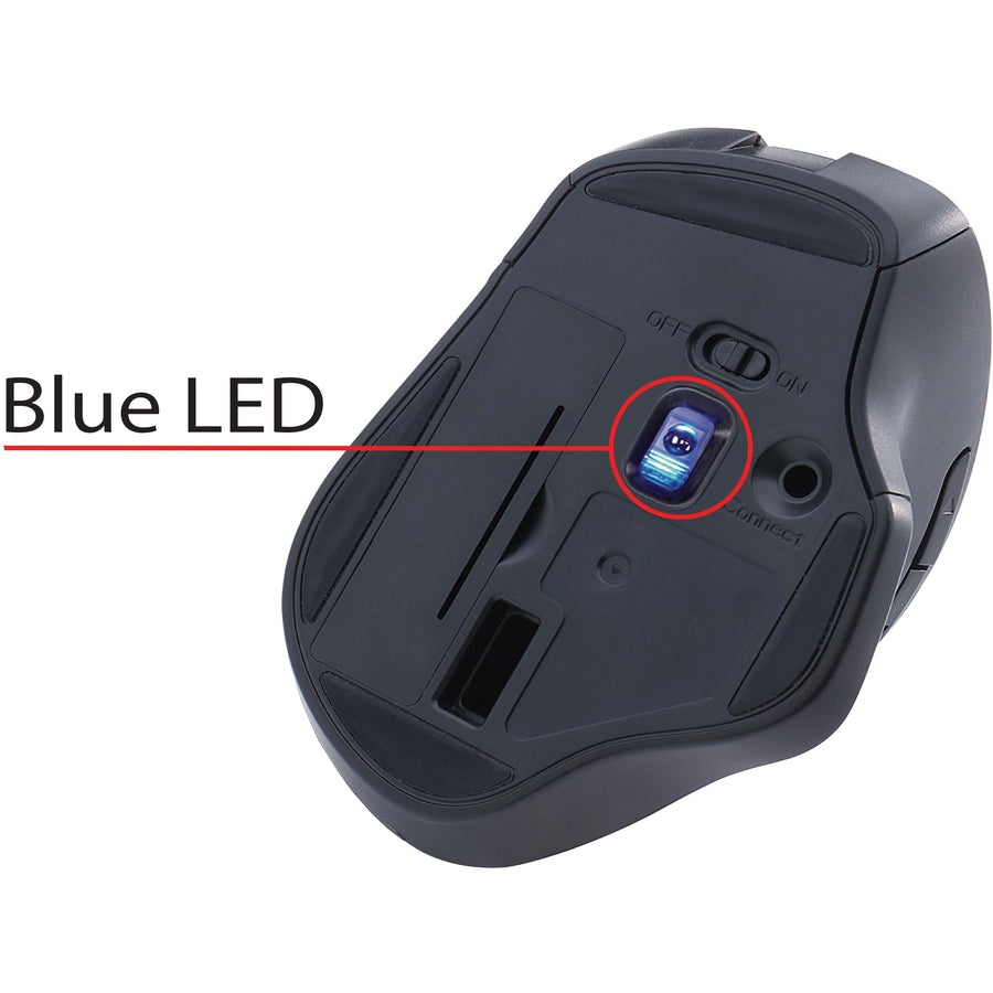 Verbatim Silent Ergonomic Wireless Blue LED Mouse - Dark Teal - 70244