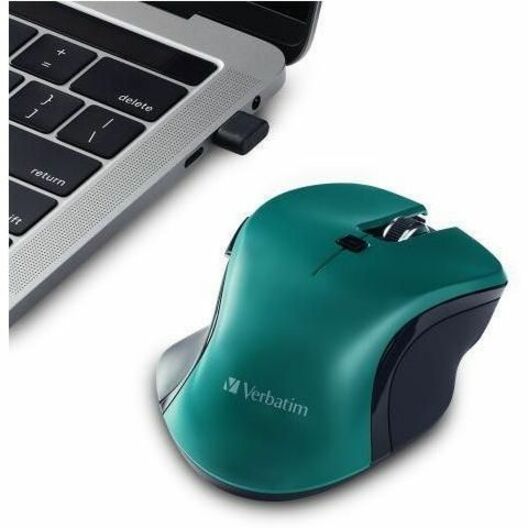 Verbatim USB-C&trade; Wireless Blue LED Mouse - Teal - 70247