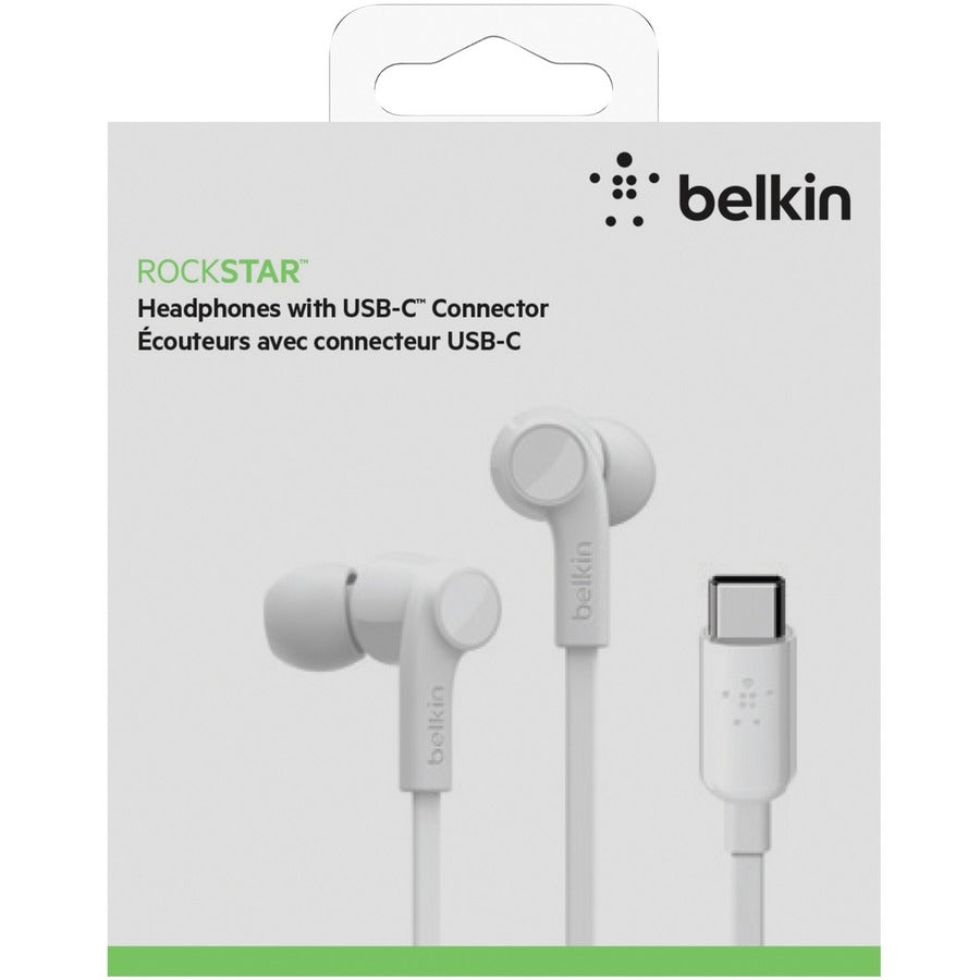 Belkin SoundForm Wired Earbuds with USB-C Connector - G3H0002BTWHT