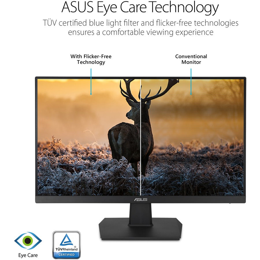 Asus VA24EHE 24" Class Full HD Gaming LCD Monitor - 16:9 - Black - VA24EHE