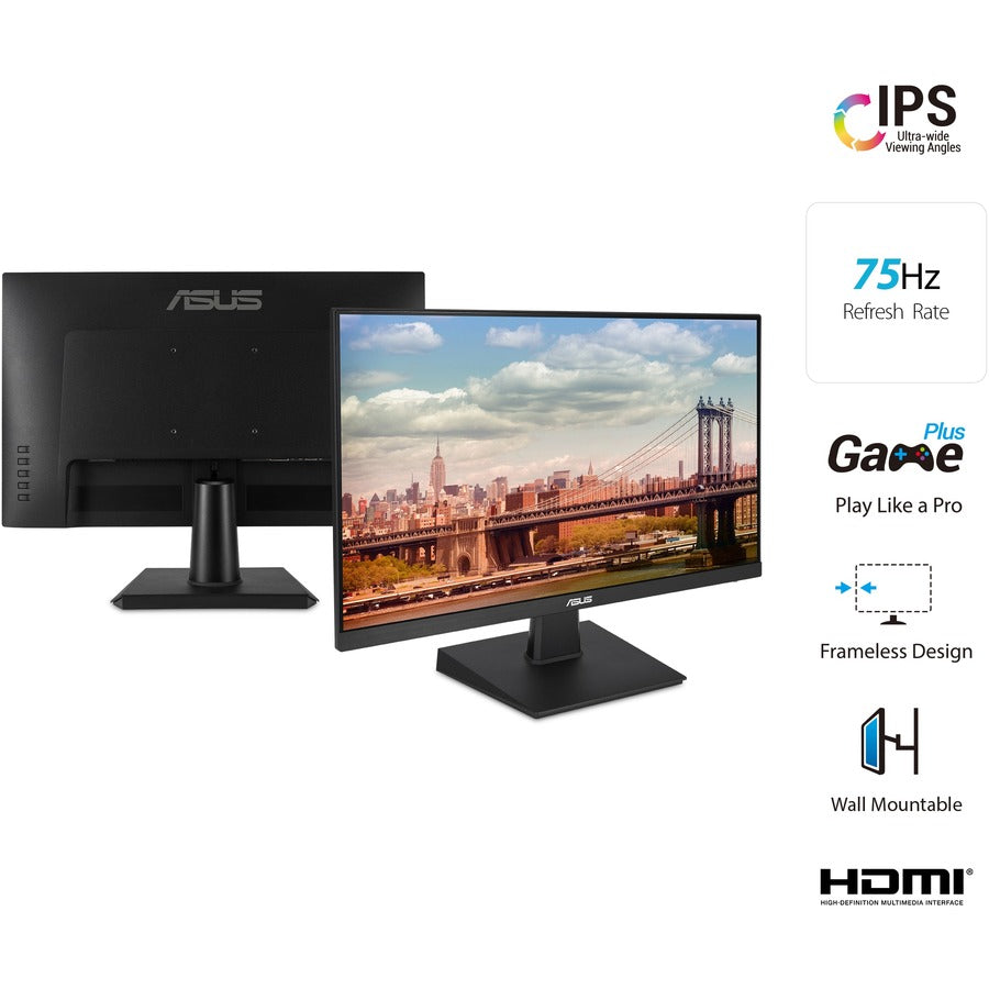 Asus VA24EHE 24" Class Full HD Gaming LCD Monitor - 16:9 - Black - VA24EHE