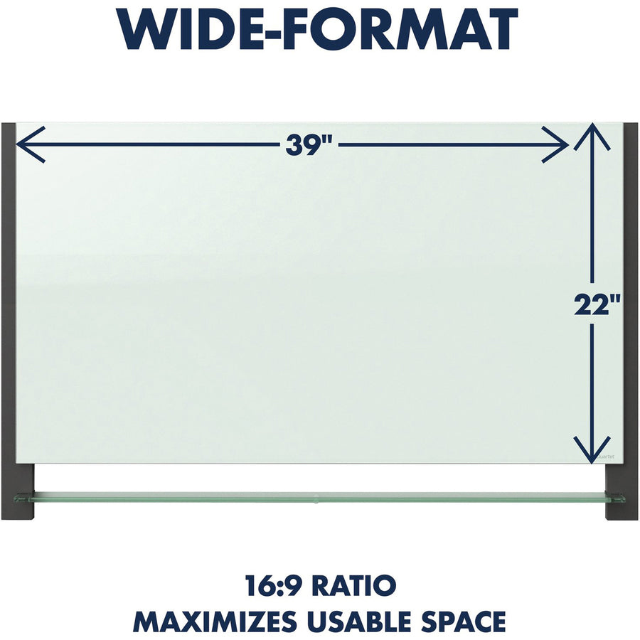 Quartet Evoque Magnetic Glass Dry Erase Board - 3413829980