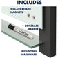 Quartet Evoque Magnetic Glass Dry Erase Board - 3413829982