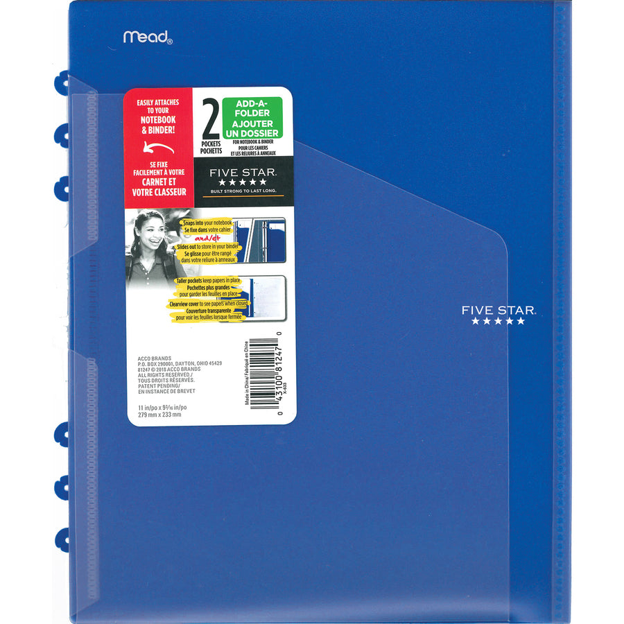 Five Star Notebook Add-A-Folder - 81247