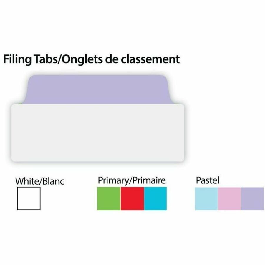Avery UltraTabs™ Filing Tabs Repositionable, Two-Side Writable Margin Tabs 3" x 1-1/2" - 74777