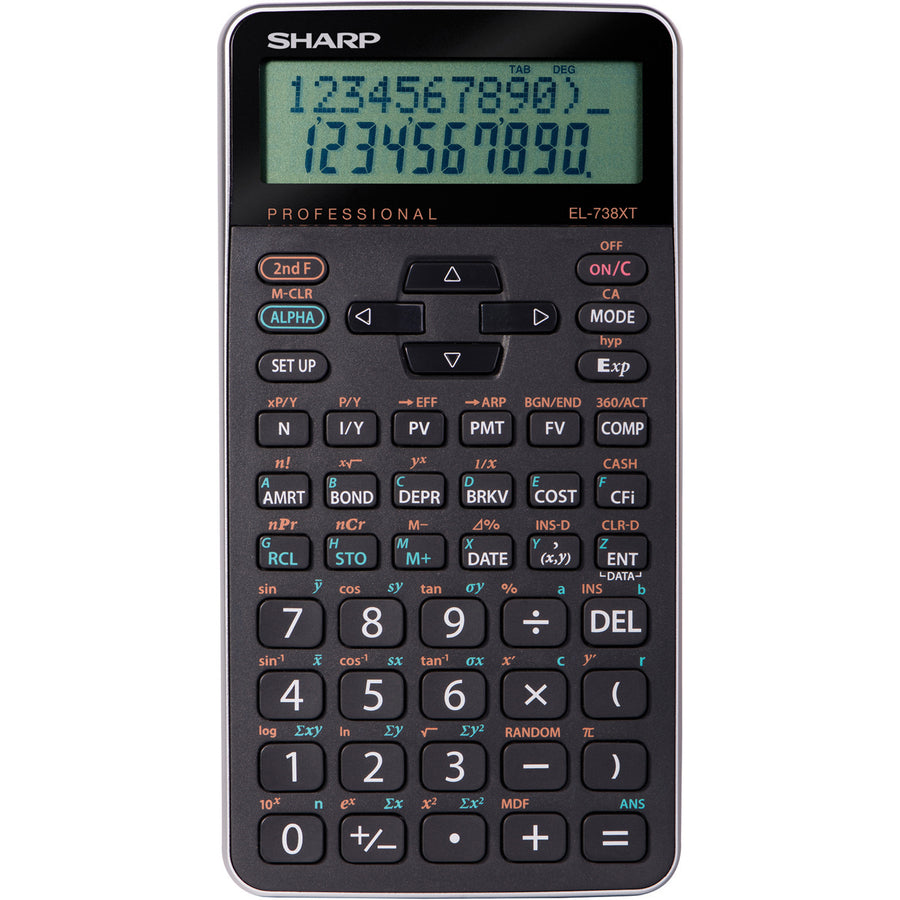 Sharp 10-digit Professional Financial Calculator - EL738XTB