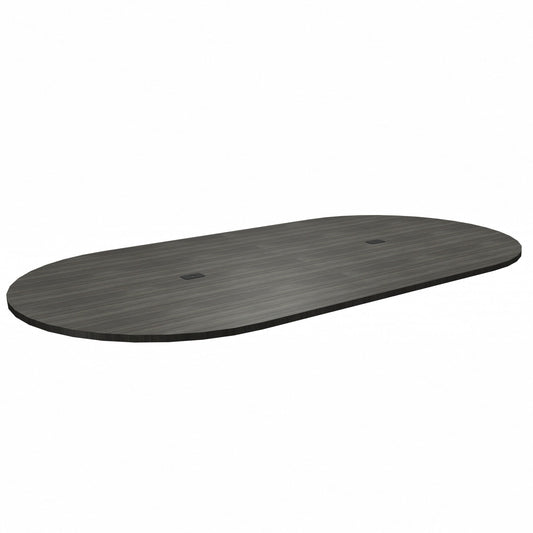 Heartwood Grey Dusk Laminate Racetrack Tabletop