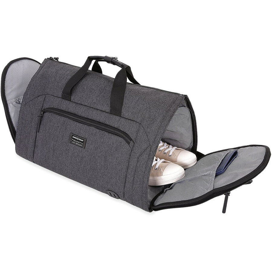 SwissGear Getaway SW22312005 Carrying Case (Duffel) Luggage, Clothes, Shoes, Accessories, Suit, Shirt, Wallet, Smartphone, Tablet, Travel Essential - Dark Gray - SW22312005