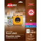 Glossy Clear Round Labels 2" Diameter, Permanent Adhesive, for Laser and Inkjet Printers