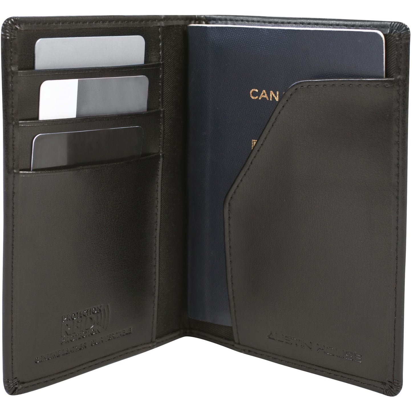 Austin House Carrying Case (Sleeve) Passport, Credit Card - Black