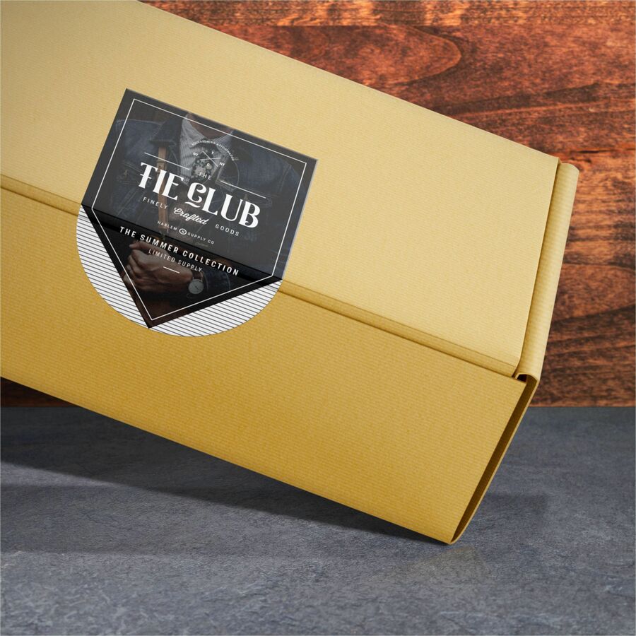 White Arched Wine Bottle Labels 4-3/4" x 3-1/2" , Permanent Adhesive, for Laser and Inkjet Printers - 22811