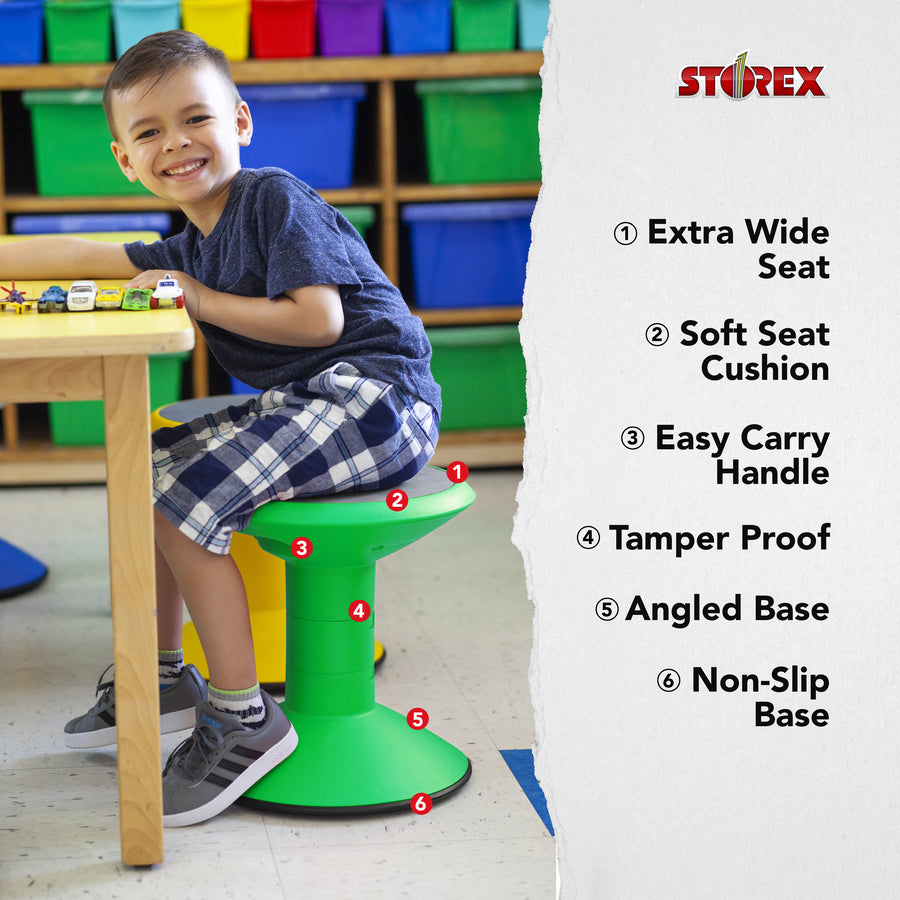 Storex Student Wiggle Stool - 00304U01C