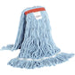 Globe Syn-Pro Synthetic Narrow Band Wet Blue Looped End Mop - 20 Oz / Blue