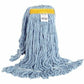 Globe Syn-Pro Synthetic Narrow Band Wet Blue Looped End Mop - 24 Oz / Blue